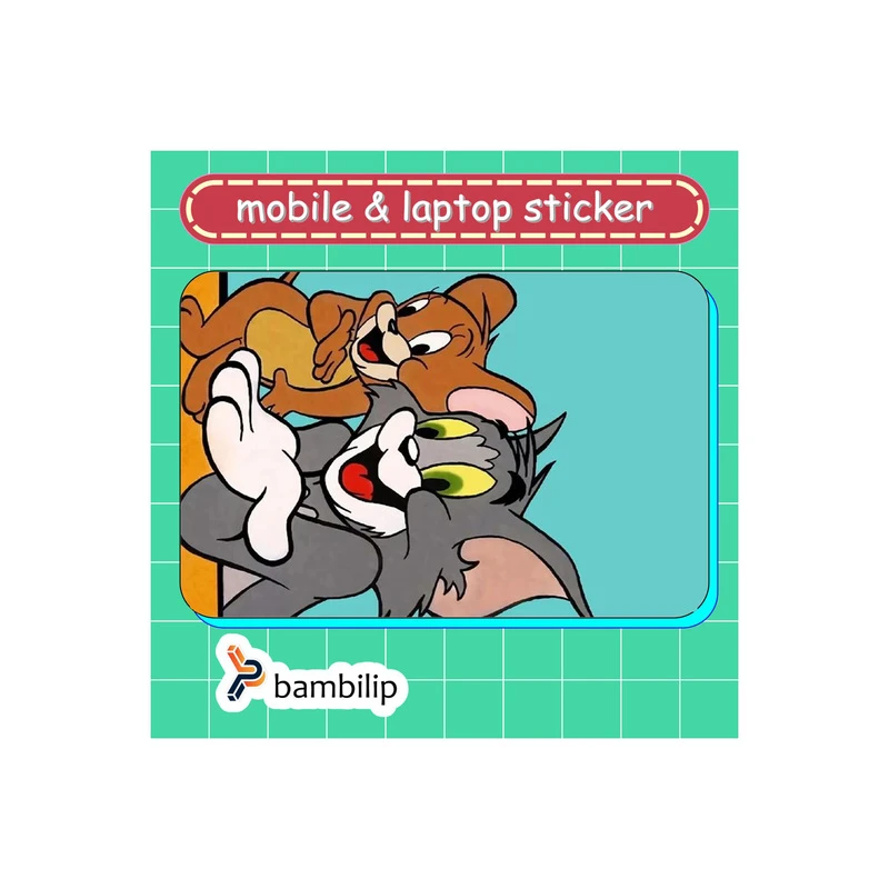 استیکر بامبیلیپ مدل کارت عابر طرح تام و جری  کد 0483327