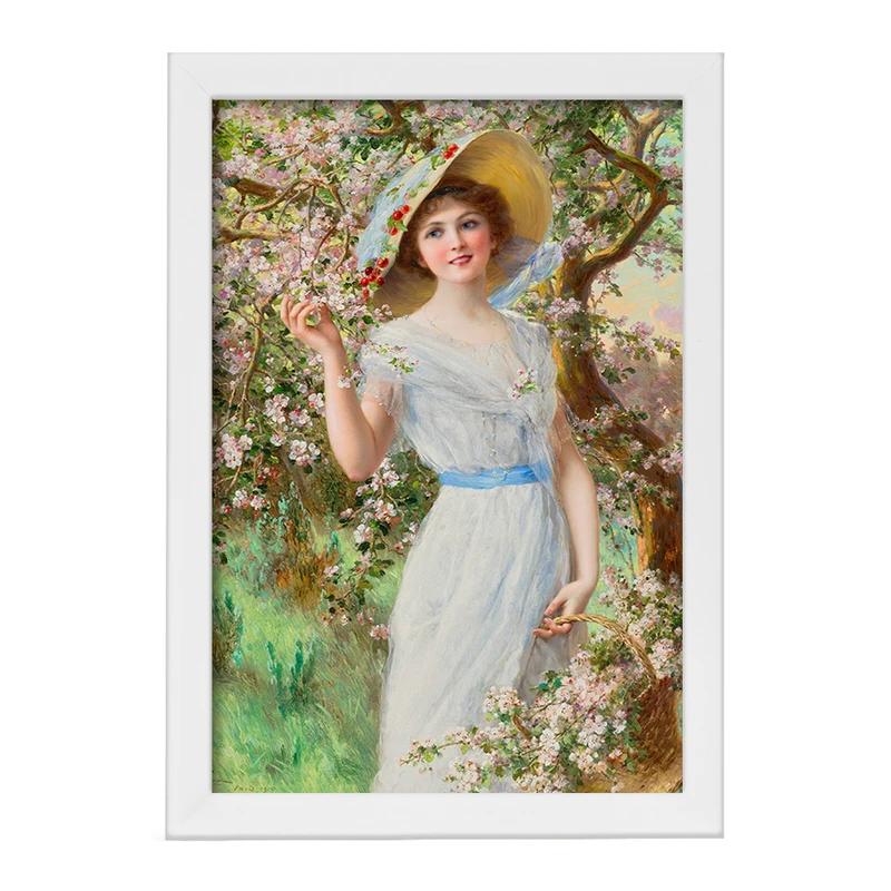 تابلو خندالو مدل نقاشی شکوفه گیلاس اثر امیلی ورنون کد F12217