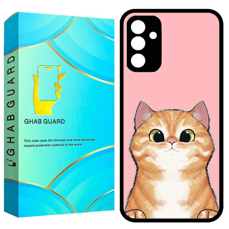  کاور قاب گارد طرح گربه مدل GCHPA34 مناسب برای گوشی موبایل سامسونگ Galaxy A34 5G 