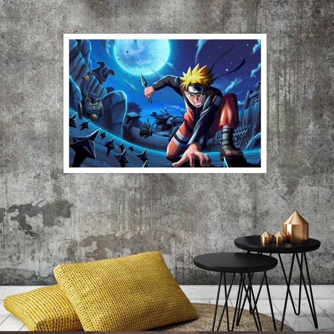 تابلو بکلیت طرح انیمه Naruto Voltage مدل قاب شاسی W-s8461