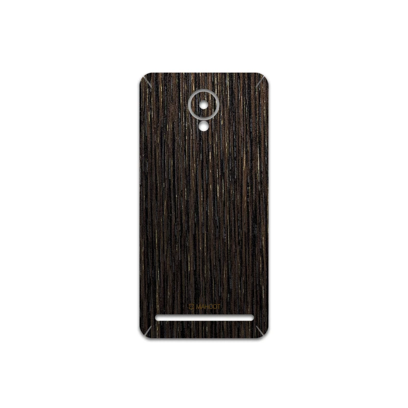 برچسب پوششی ماهوت مدل Dark-Gold-Stripes-Wood مناسب برای گوشی موبایل لنوو Vibe C2