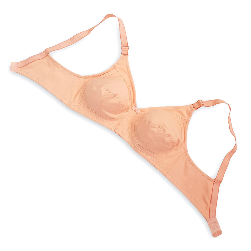 سوتین زنانه پوشینه مدل نخی آنتی باکتریال رنگ گلبهی