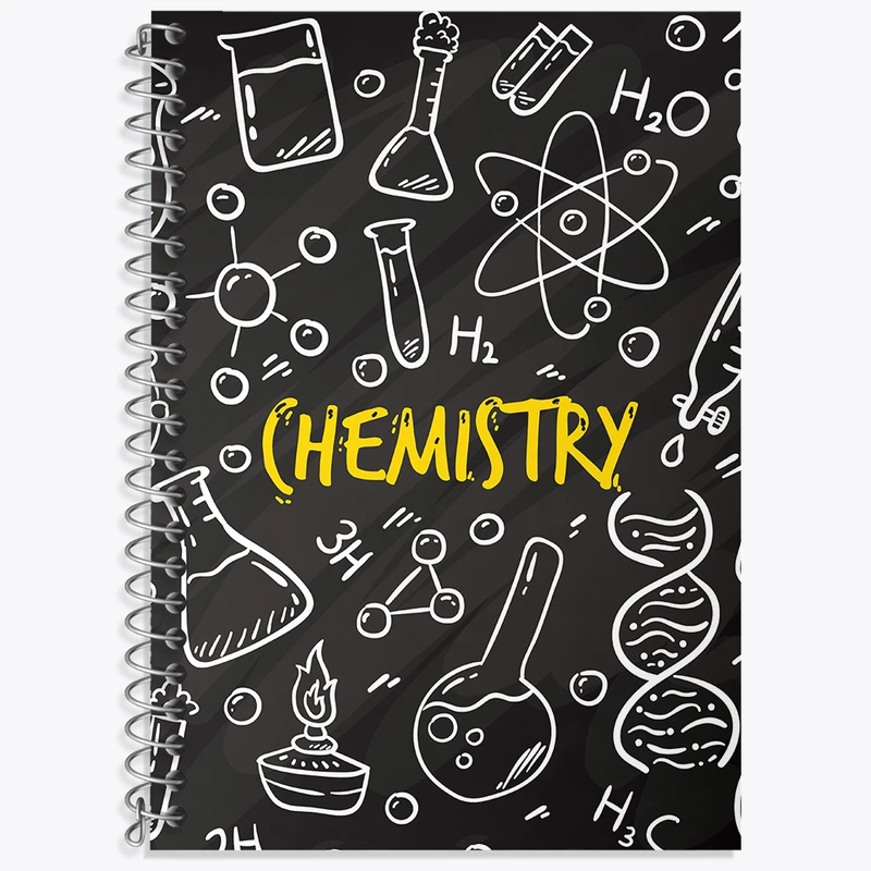 دفتر زبان 50 برگ خندالو مدل دو خط طرح شیمی کد N490