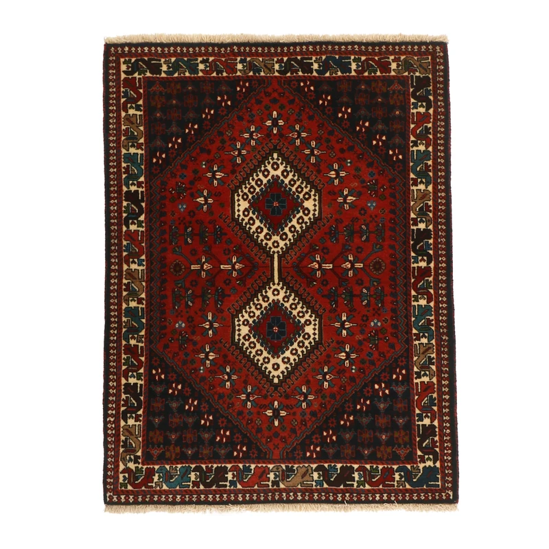 فرش دستبافت یک و نیم متری مدل قشقایی یلمه کد 527256