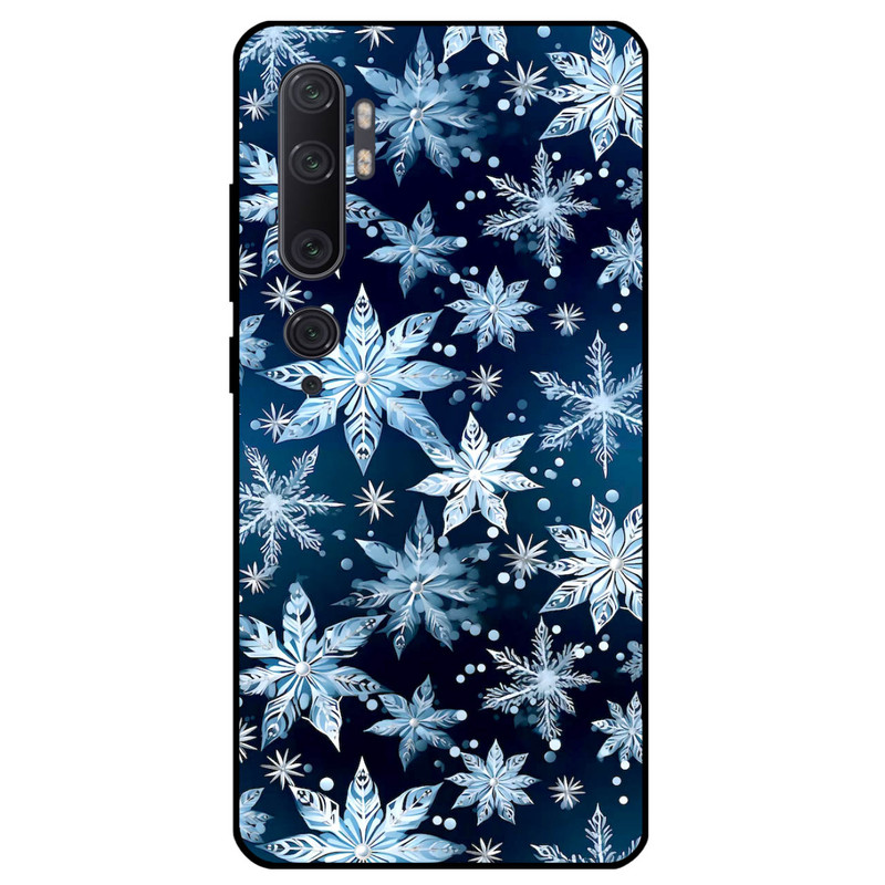 کاور مگافون طرح برف مدل 2824 مناسب برای گوشی موبایل شیائومی Mi Note 10 / 10 Pro 