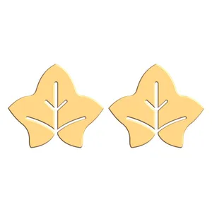 گوشواره طلا 18 عیار زنانه فرشته طرح برگ مدل WEL-000231