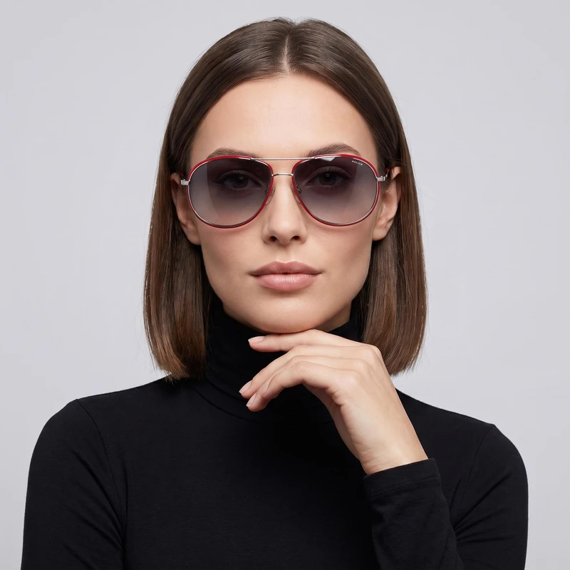 عینک آفتابی خلبانی (Aviator) پلیس مدل S8637 col.on54