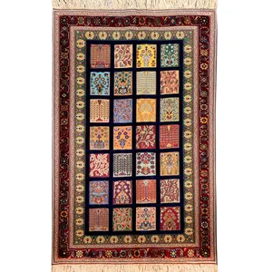 گلیم دستبافت دو متری طرح خشتی کد AA58