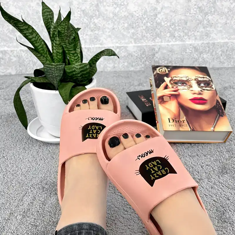 دمپایی زنانه پاپا مدل گربه کد KLBS.2650