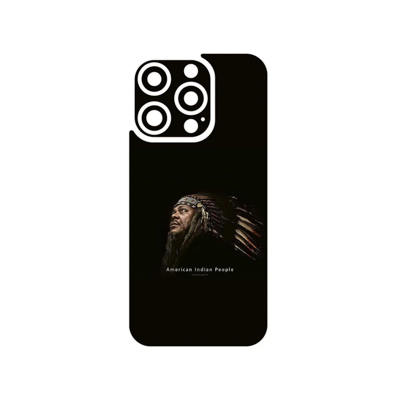 برچسب پوششی ماهوت مدل Portrait of an Indian Man مناسب برای گوشی موبایل اپل iPhone 15 Pro