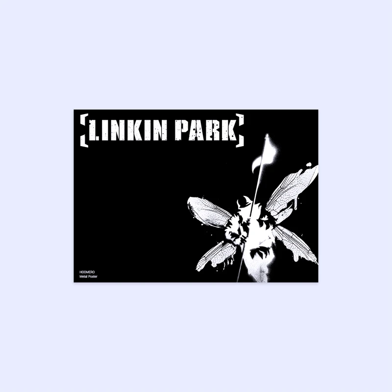 پوستر هومرو مدل فلزی طرح موسیقی Linkin Park کد PS1483