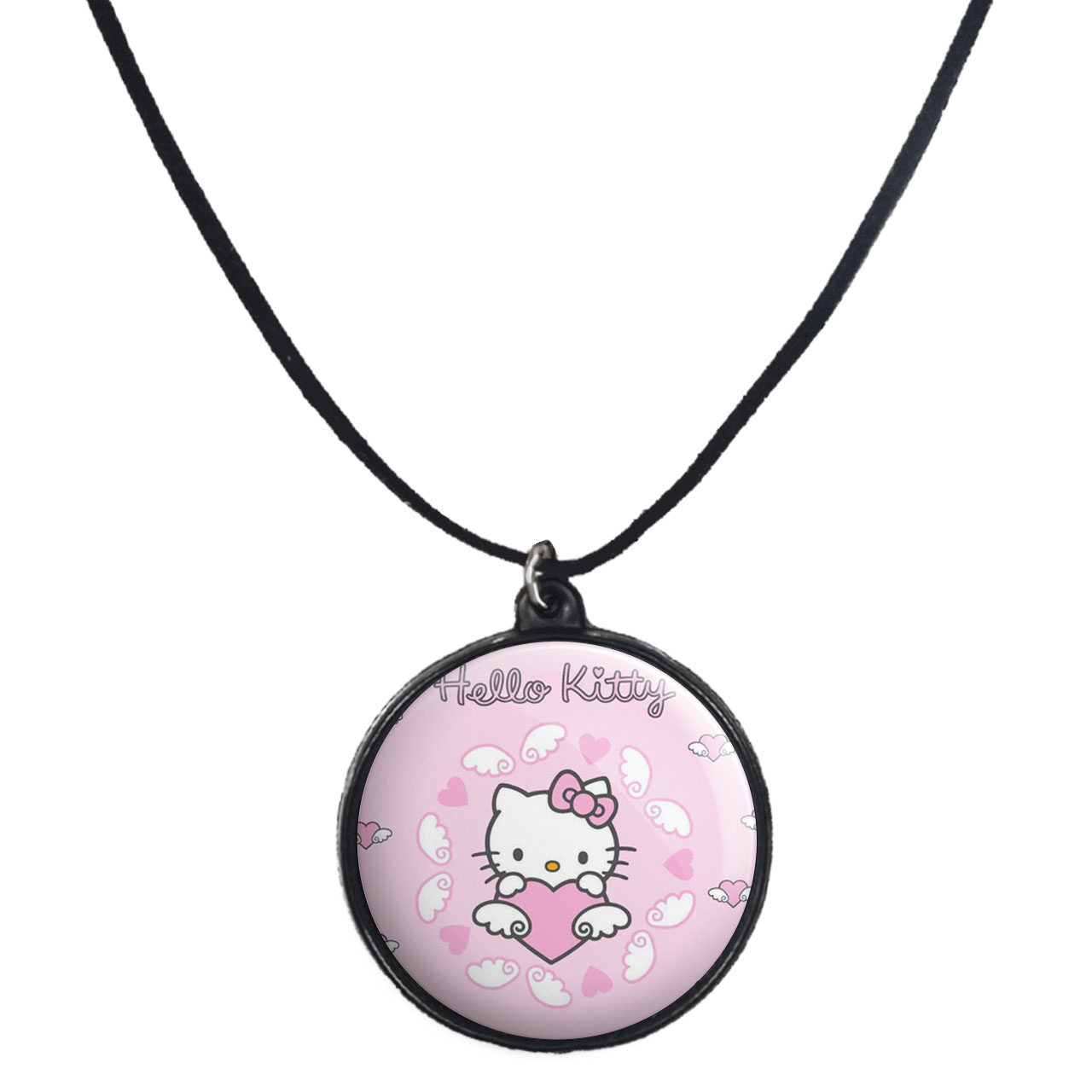 گردنبند پرمانه طرح کیتی کد pmb.22561 مدل دو طرفه