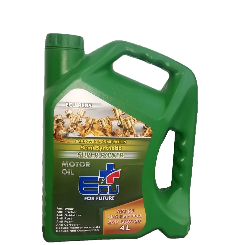 روغن موتور خودرو بنزینی، گازسوز (CNG یا LPG)، تنفس طبیعی اکو پلاس مدل 20w-50 SJ CNG SJ 20W-50 حجم 4 لیتر