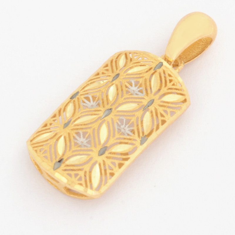 آویز گردنبند طلا 18 عیار زنانه طلای مستجابی مدل آوا کد 3686