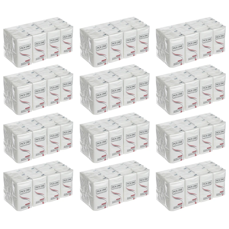 دستمال کاغذی جیبی 10 برگ گلریز مدل Pick One دوازده بسته 12 عددی