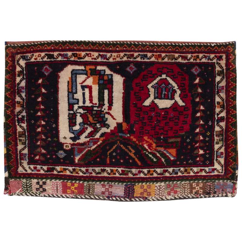 خورجین دستباف قدیمی دو دهم متری سی پرشیا کد 157057
