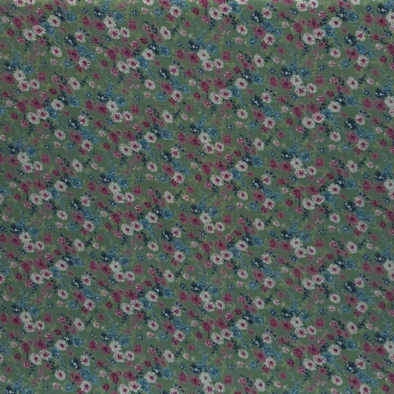 پارچه لباس مدل شانتون طرح گل کد 004