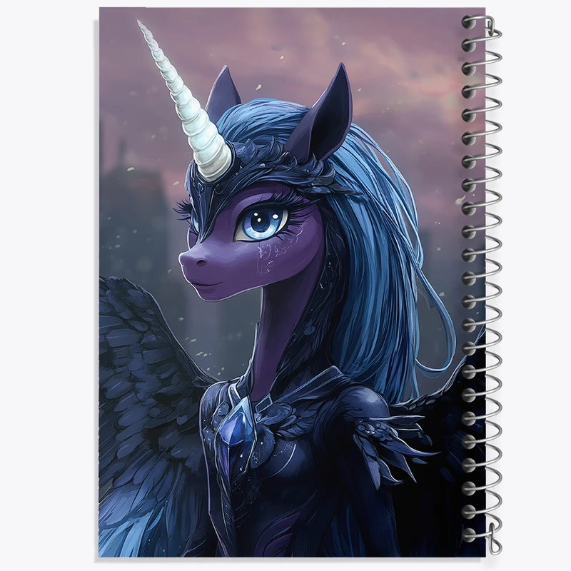 دفتر شطرنجی 50 برگ خندالو طرح اسب تک شاخ کد F6100