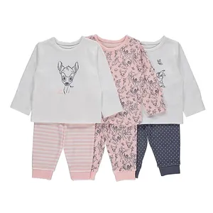 ست تی شرت و شلوار دخترانه جورج مدل Gazelle مجموعه سه عددی