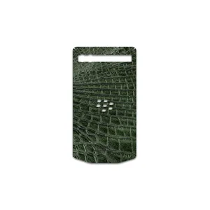 MAHOOT Green-Crocodile-Leather Cover Sticker for BlackBerry Porsche Design P9983