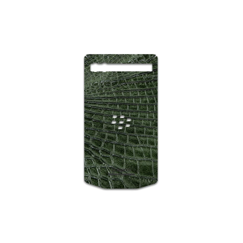 برچسب پوششی ماهوت مدل Green-Crocodile-Leather مناسب برای گوشی موبایل بلک بری Porsche Design P9983