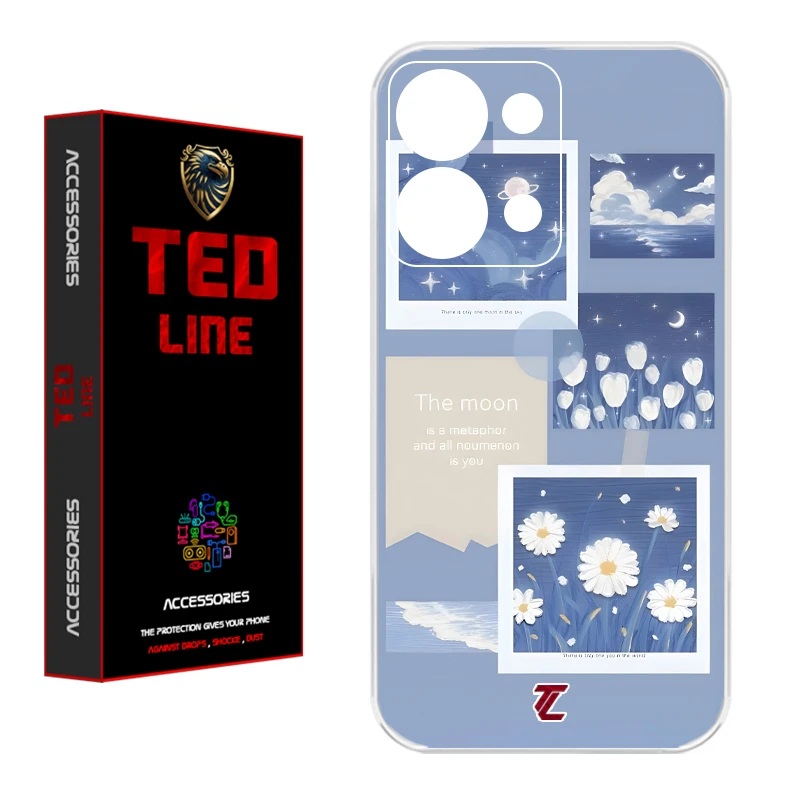 کاور تدلاین طرح بابونه کد 1203 مناسب برای گوشی موبایل شیائومی Redmi Note 13 4G