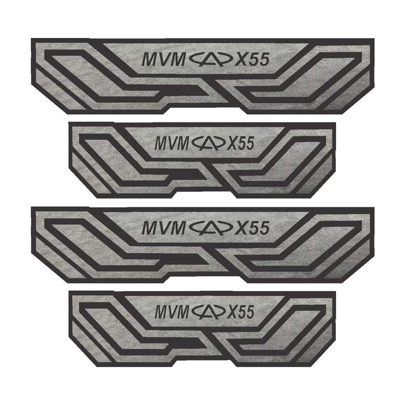 برچسب بدنه خودرو شیپرس کد SP029 مناسب برای MVM X55 بسته 4عددی