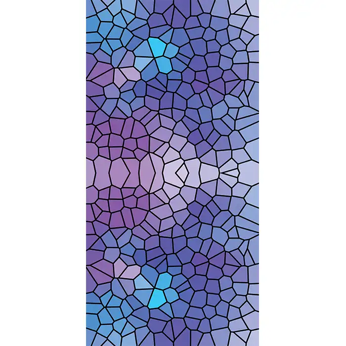 استیکر شیشه راتیانا مدل رنگارنک کد 16