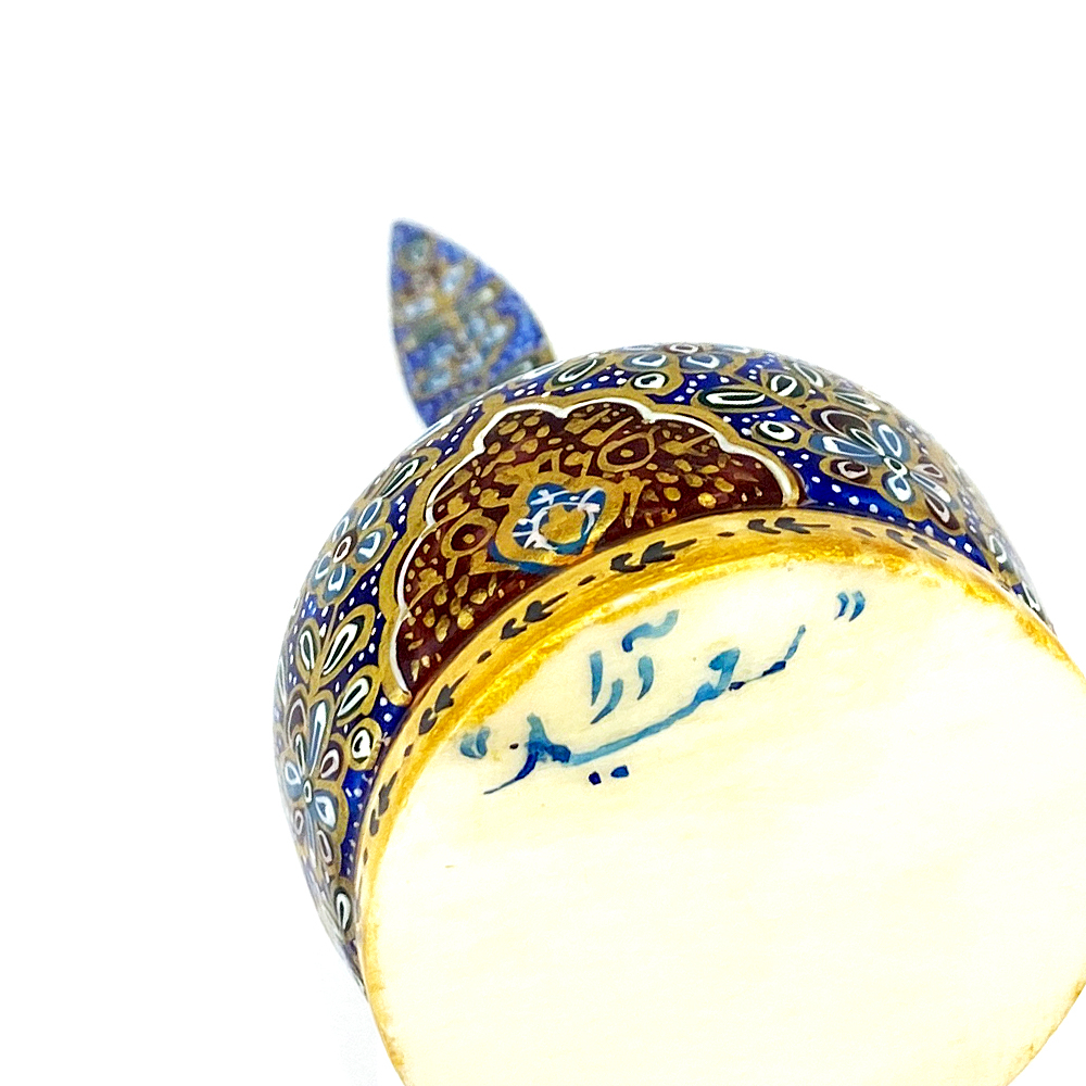 سرمه دان استخوانی سعید آرا طرح تذهیب مدل بچکول کد 45