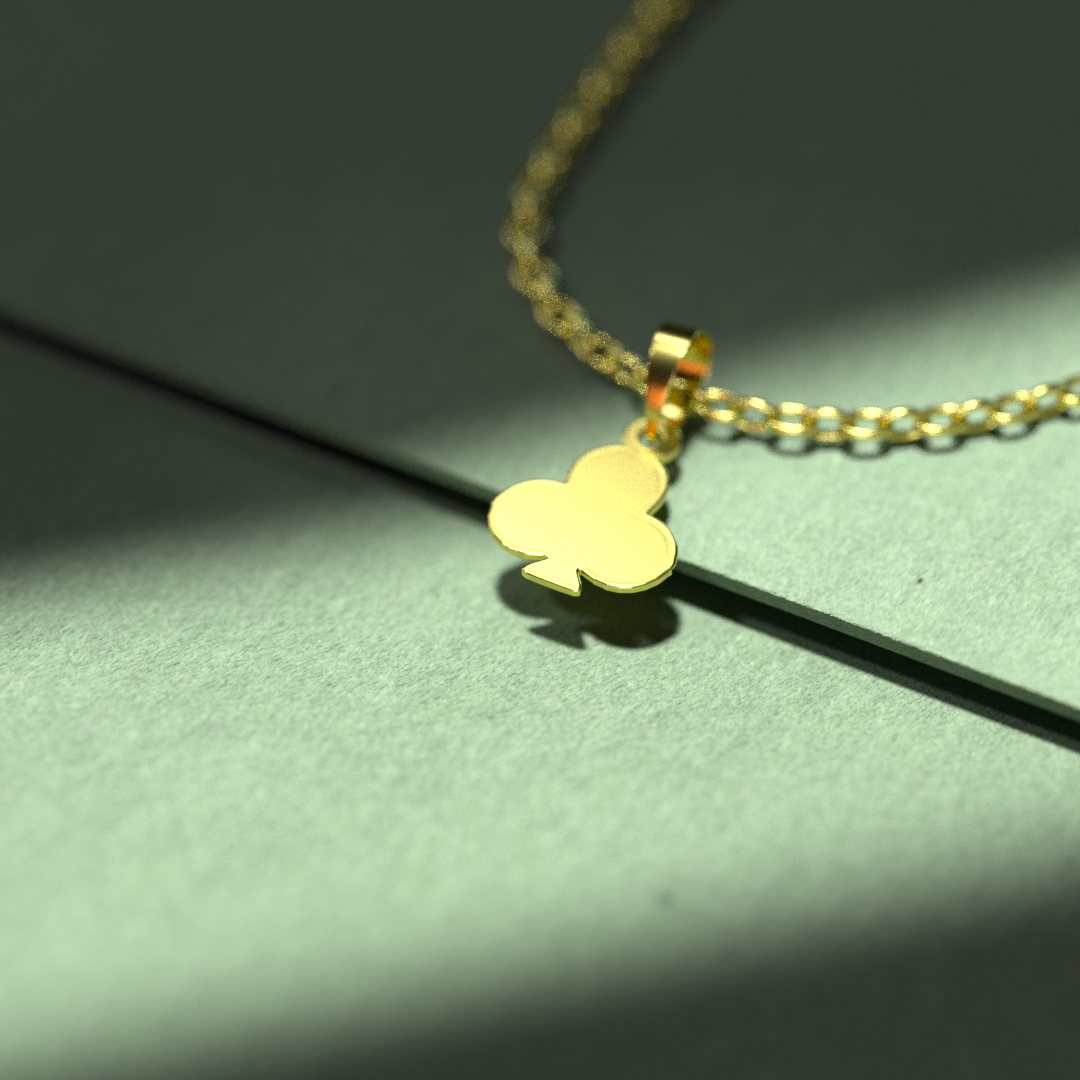 گردنبند طلا 18 عیار زنانه مدوپد مدل سمبل