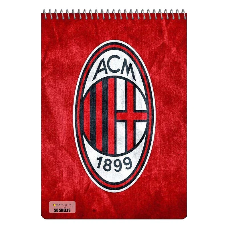 دفتر نقاشی 50 برگ سیمی کارنیکا طرح آ.ث. میلان AC Milan کد 66297