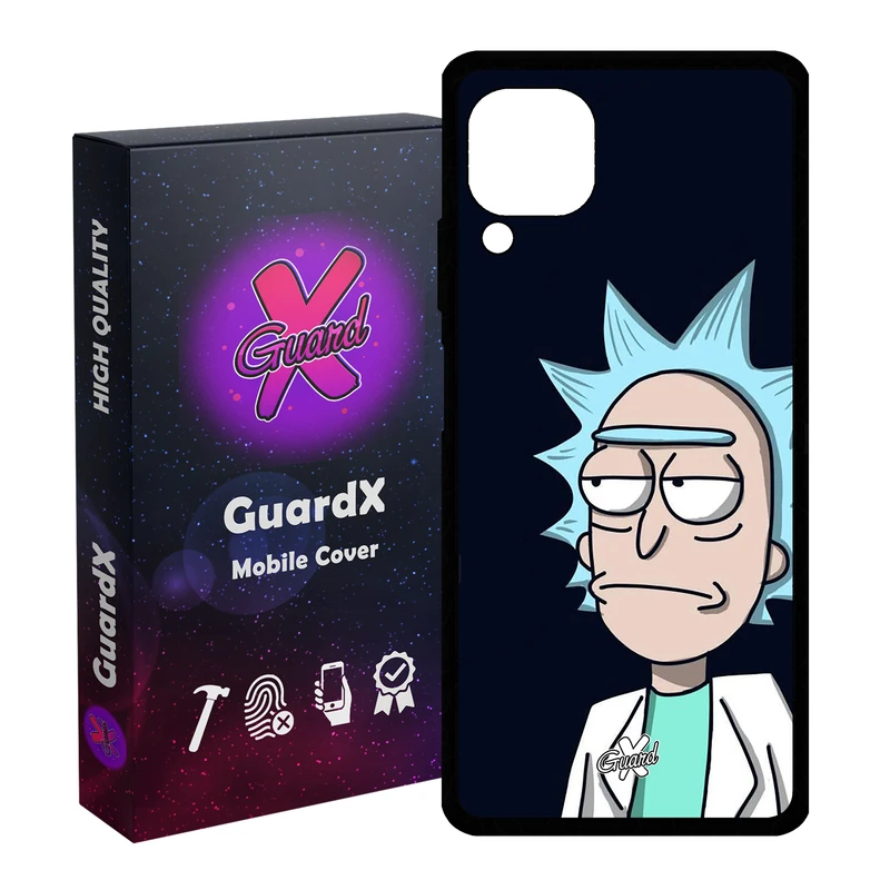 کاور گارد ایکس طرح Rick and Morty مدل Glass10030 مناسب برای گوشی موبایل هوآوی Nova 7i / Nova 6 SE / P40 Lite
