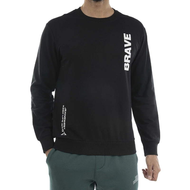 سویشرت مردانه جین وست مدل دورس کد 808558