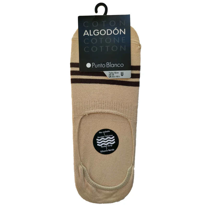 جوراب کالج مردانه پونتو بلانکو مدل کتان آلگادون طرح دار 430-00-74699