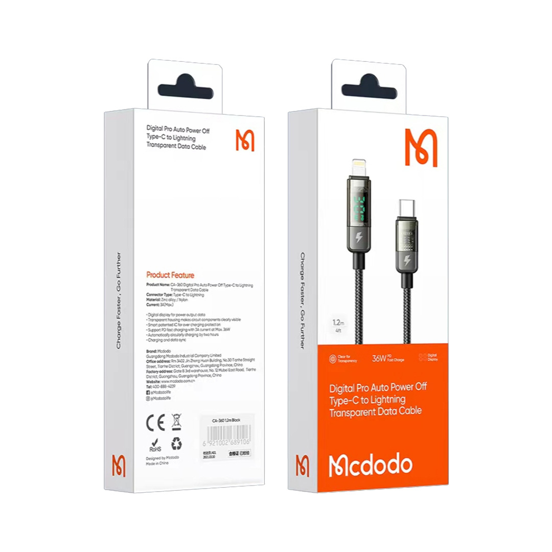 کابل تبدیل USB-C مک دودو مدل CA-3610 طول 1.2 متر