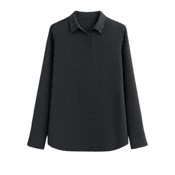 شومیز آستین بلند زنانه مدل شهرزاد رنگ مشکی