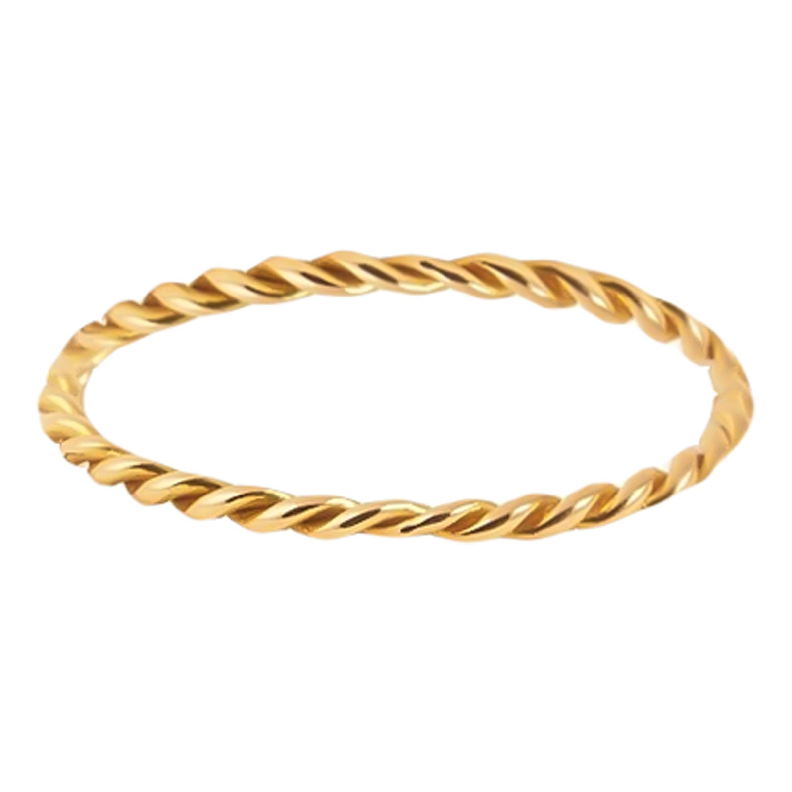 انگشتر طلا 18 عیار زنانه بان گالری مدل طنابی سایز 56 - - 3