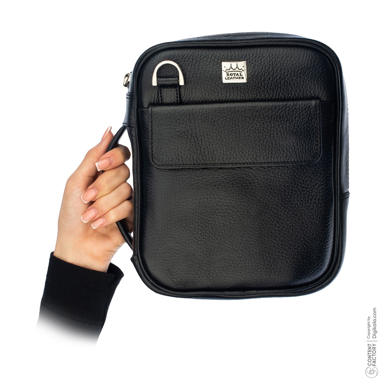 کیف رودوشی مردانه رویال چرم مدل W 69 - - 6