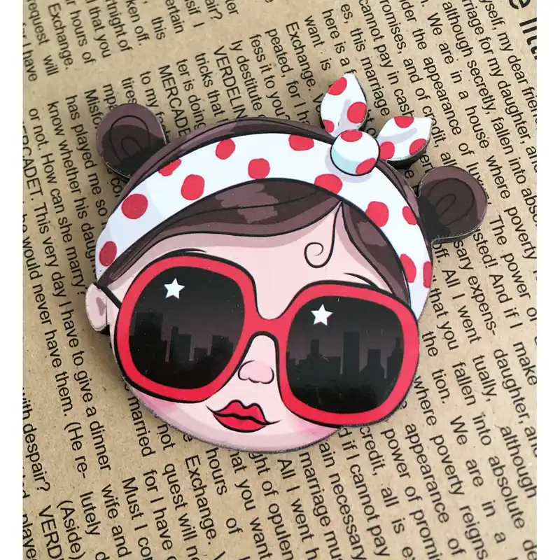 آینه جیبی مدل دختر کد EY.GH