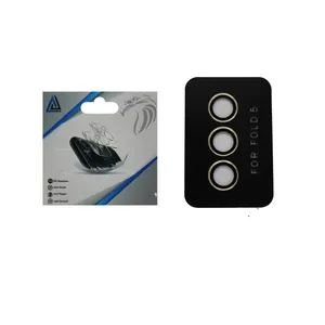 محافظ لنز دوربین دلتا مدل شابلون دار فلزی مناسب برای گوشی موبایل سامسونگ Galaxy For Fold5