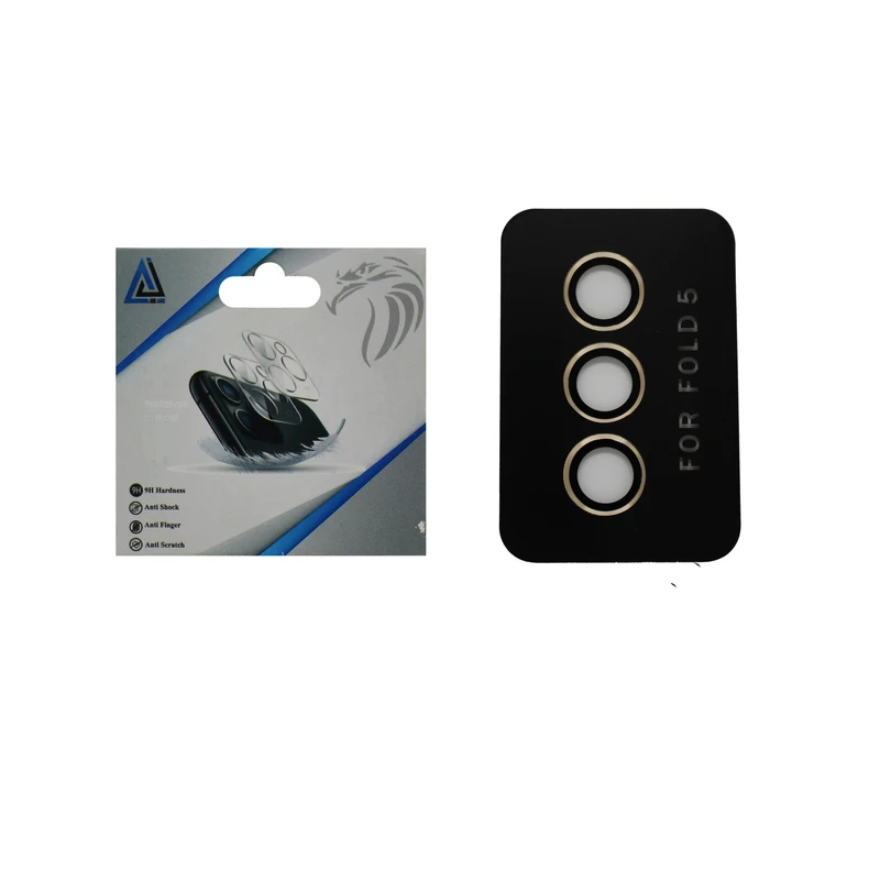 محافظ لنز دوربین دلتا مدل شابلون دار فلزی مناسب برای گوشی موبایل سامسونگ Galaxy For Fold5