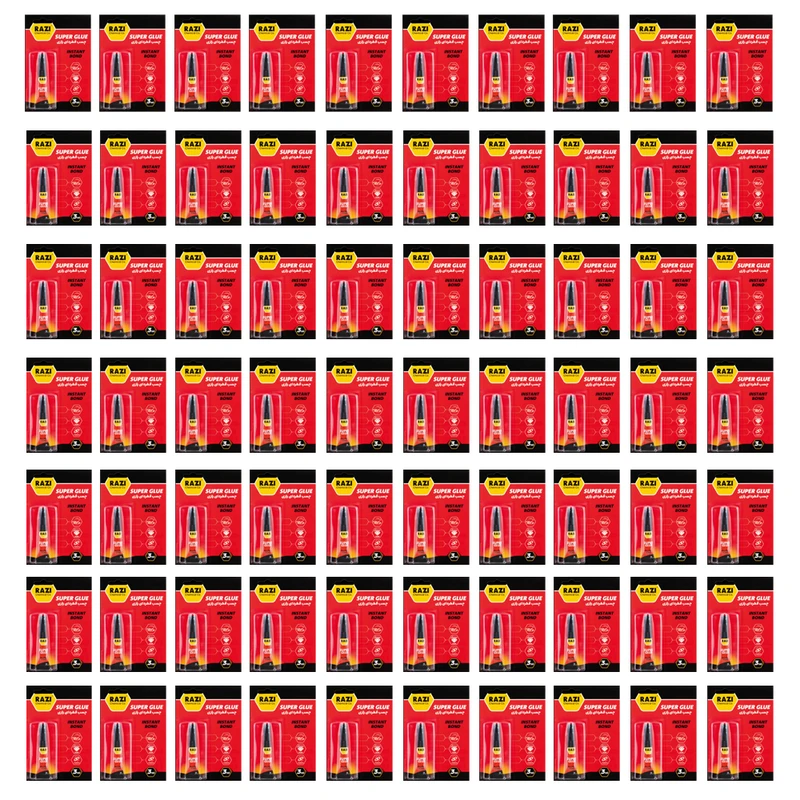 چسب  قطره ای رازی  مدل 172 حجم 3 میلی لیتر  بسته 72 عددی