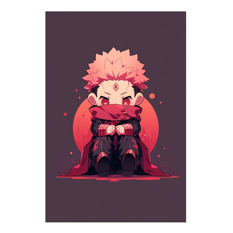 استیکر لپ تاپ و موبایل مدل انیمه طرح جوجوتسو کایسن ریومن سوکونا jujutsu kaisen ryomen sukuna کد 610