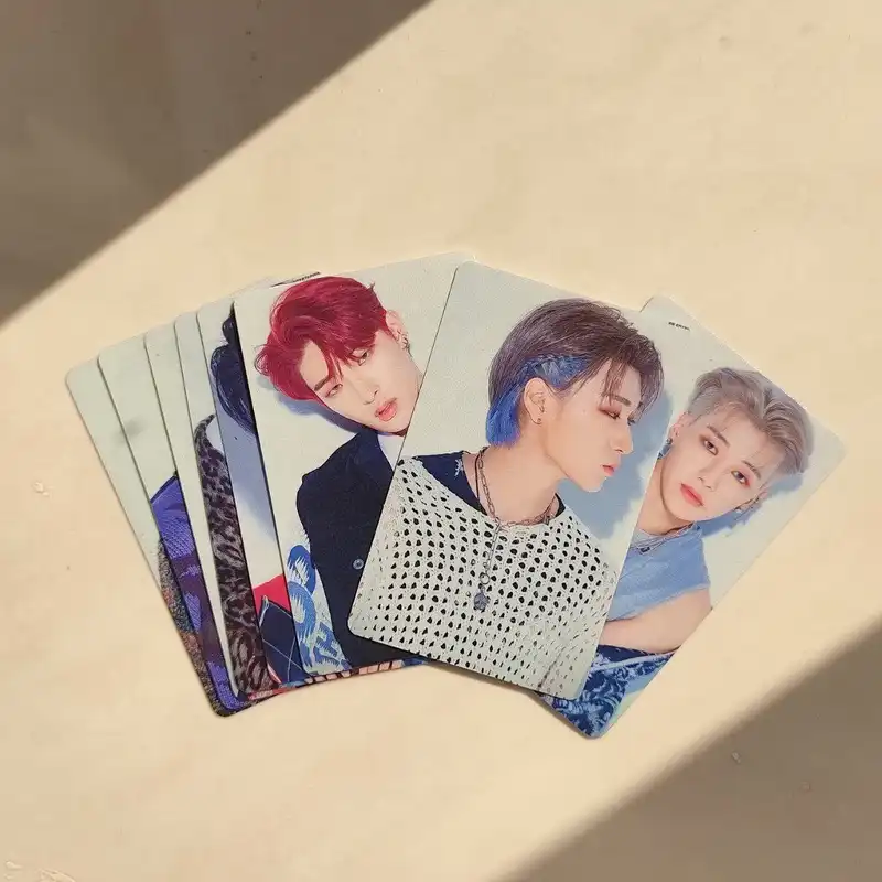 استیکر کارت مدل PH-499 طرح فتوکارت ایتیز ateez بسته 8 عددی