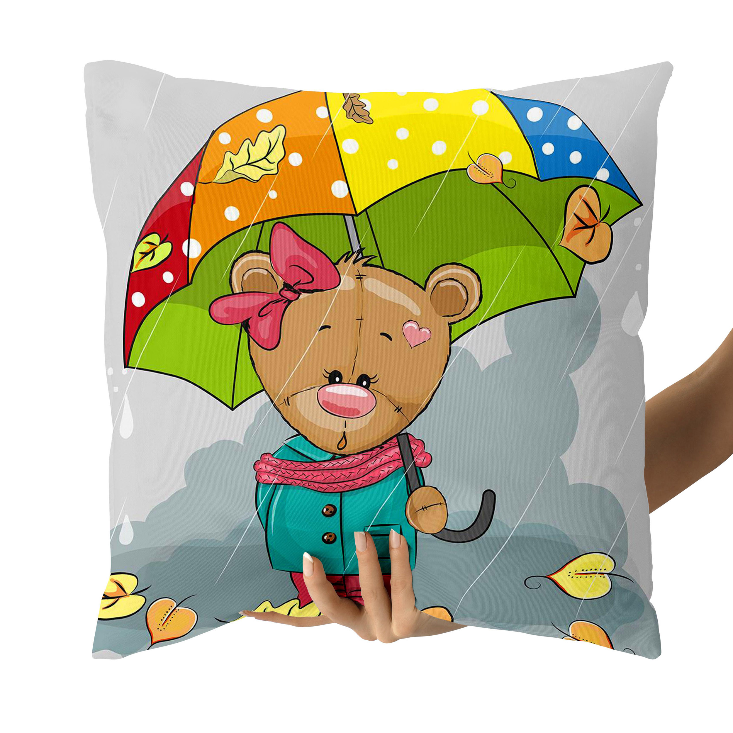 کاور کوسن کودک مدل  فانتزی دو رو طرح دار کد1402130