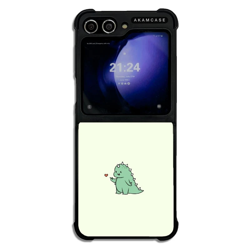 کاور آکام مدل AMC-WSGZFLIP5-DINO14 مناسب برای گوشی موبایل سامسونگ Galaxy Z Flip 5