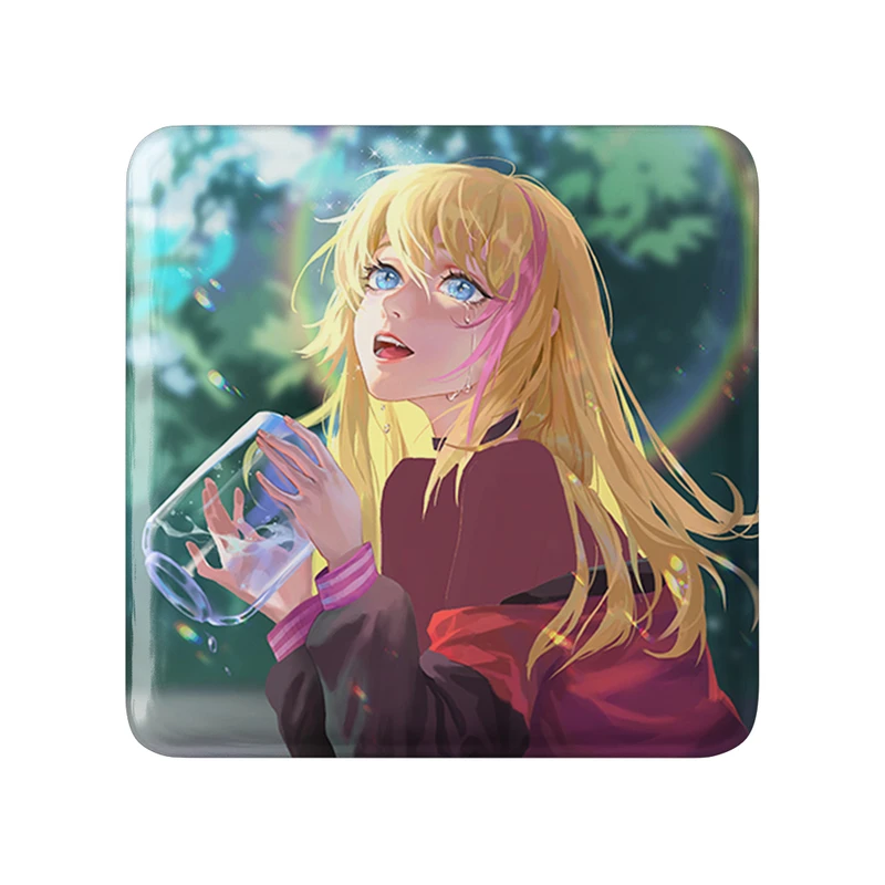 مگنت خندالو طرح ریکا انیمه واندر اگ پرایورتی مدل مربعی کد 34027