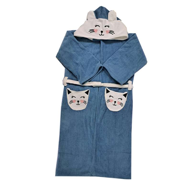 حوله پالتویی کودک موردوم مدل دو رنگ سایز 100x90سانتی متر