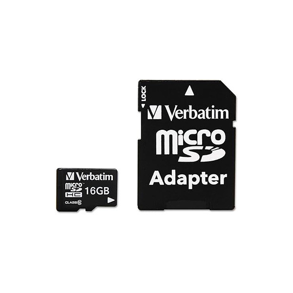 کارت حافظه Micro SDHC ورباتیم مدل Premium v10 کلاس 10 UHS-I سرعت 80MB/S ظرفیت 16 گیگابایت به همراه آداپتور