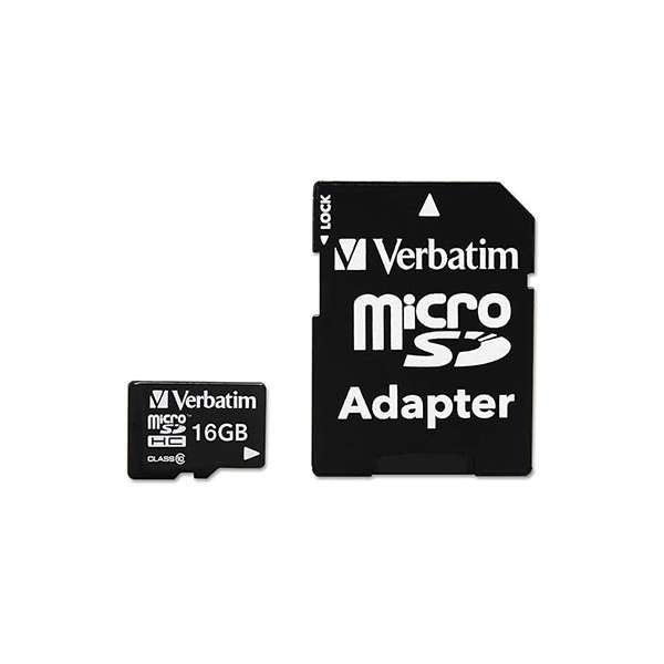 کارت حافظه Micro SDHC ورباتیم مدل Premium v10 کلاس 10 UHS-I سرعت 80MB/S ظرفیت 16 گیگابایت به همراه آداپتور کارت حافظه Micro SDHC ورباتیم مدل Premium v10 کلاس 10 UHS-I سرعت 80MB/S ظرفیت 16 گیگابایت به همراه آداپتور